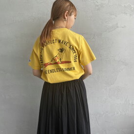 【送料無料】 The Endless Summer エンドレスサマー 別注 YOGA BUHI バックプリントTシャツ FH-23574518-JF レディース トップス 半袖 S 全3色