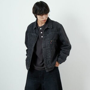 �y���������z LEVIS ���[�o�C�X TYPE1 �g���b�J�[�W���P�b�g A3174-00 �����Y �A�E�^�[ �f�j���W���P�b�g M-XL �u���b�N/�u���[