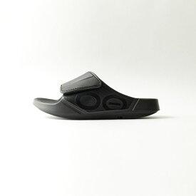 【店内全品送料無料】 OOFOS ウーフォス ウーアースポーツフレックス リカバリーサンダル OOAHH-SPORT-FLEX メンズ 靴 2024SS 26.0-28.0cm ブラック