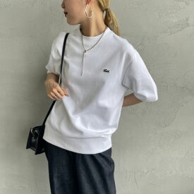 【送料無料】 LACOSTE ラコステ プレミアムクルーネックスウェット SH4706 レディース トップス 半袖 2024SS S 全3色