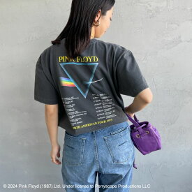 【送料無料】 GOOD ROCK SPEED グッドロックスピード 別注 PINK FLOYD ロックプリントTシャツ INTN-007-JF レディース トップス 半袖 2024SS F グレー