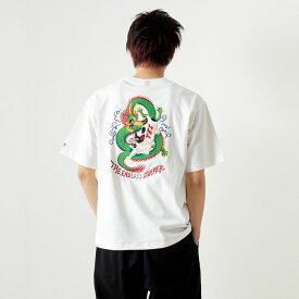 【送料無料】 The Endless Summer エンドレスサマー ドラゴン刺繍ビッグTシャツ C-24574301 メンズ トップス 半袖 2024SS M ブラック/ホワイト