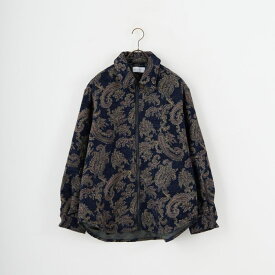 【送料無料】 MANUAL ALPHABET マニュアルアルファベット ゴブラン ジップシャツジャケット MA-J-421 メンズ アウター 2025AW M/L ネイビー