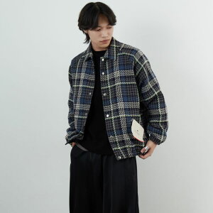 �y���������z HELLO CALIF �n���[�J���t �c�C�X�g�c�C���`�F�b�N�R�[�`�W���P�b�g HC-254-074 �����Y �A�E�^�[ 2025AW M/L �u���[/�x�[�W��