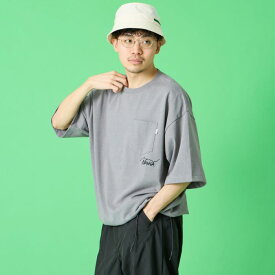 【送料無料】 JEANSFACTORY × NANGA ジーンズファクトリー × ナンガ 別注 ルーズフィット ドローコードポケットTシャツ NW26SS-JF5 メンズ トップス 半袖 2026SS M-XL 全3色