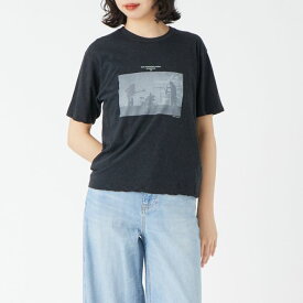 【店内全品送料無料】 TICCA ティッカ Radio velvet ショートスリーブTシャツ TBFS-495 レディース トップス 半袖 2026SS F グレー/ホワイト