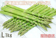 グリーンアスパラガス 北海道産アスパラガス 1kg Lサイズ送料無料！自社農園より直送！露地 北海道産直 …