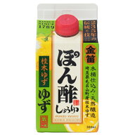 笛木醤油 金笛 ぽん酢しょうゆ ゆず 紙パック 300ml【B】