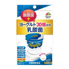【送料一律200円】ヨーグルト30個分の乳酸菌　40粒入（ユニマットリケン）