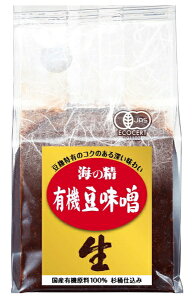 【送料一律540円】海の精 国産有機・豆味噌 700g