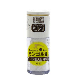 モンゴル塩（ミル付き）　60g（木曽路物産）