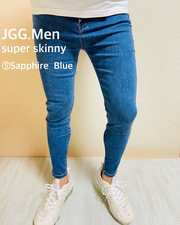 JGG.Men（ジェギングメン）SUPER SKINNY DAMAGE DENIM スーパー 