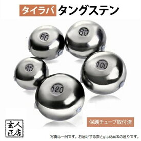 【送料無料】船でお薦め4個セット 60g2個 80g2個 タイラバ ヘッド タングステン製 保護チューブ付 (当日発送 平日14時まで) 鯛ラバ 自作