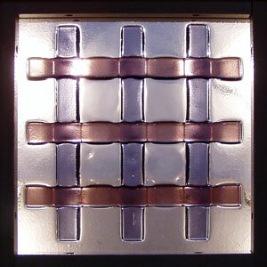 【クーポンあり】JHA(デザインガラス)フュージング(熔着) FS-A2-Lサイズ (ヴァイオレット色)245X245(小窓用)ステンドグラス おしゃれ 室内窓 FIX窓 ドア シンプル レトロ モダン 古民家 間仕