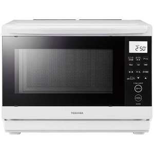 ���Ł@TOSHIBA �X�`�[���I�[�u�������W 26L �t���b�g �Ηq�h�[�� ���C�h���R���p�N�g �z���C�g ER-D70B-W