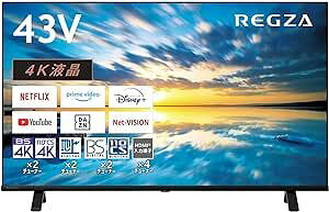 REGZA 43�C���` Airplay �l�b�g����Ή� 4K E350M�V���[�Y �t�� 43E350M �X�}�[�g�e���r 2023�N���f���y���������z�y�z���̂� �ݒu�Ȃ� ����n���z