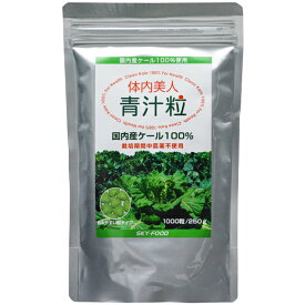 【★SS限定 抽選で100%Pバック】メール便送料無料 体内美人青汁粒 250g （スカイフード 農薬不使用　無農薬 野菜 ケール サプリメント 国産 国内産）