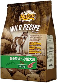 ニュートロ　ワイルドレシピ　超小型犬～小型犬用　成犬用　ラム　4kg　／　NW112