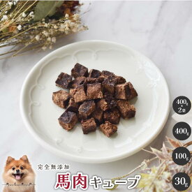 馬肉キューブ 犬 無添加 おやつ aian あい庵 犬用 馬肉 キューブ ドッグフード パピー シニア ペット用 ジャーキー いぬ 満腹感サポート オヤツ 超小型犬 小型犬 中型犬 成犬用 愛犬