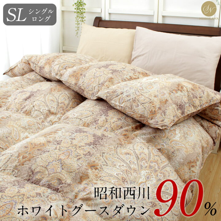 楽天市場】＼ﾗｽﾄ10％ｸｰﾎﾟﾝ／＼SS価格／羽毛布団 昭和西川 シングル  