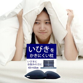 ＼9日夜～10％クーポン／いびきをかきにくいまくら 洗える 枕 約43×63cm いびき防止 イビキ対策 パイプ ネイビー 高さ調節 日本製 睡眠改善 いびき枕 いびきまくら ギフト GIFT プレゼント
