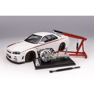 �y���������E365�������o�ׁz ���[�^�[�w���b�N�X 1/18 ���Y �X�J�C���C�� GT-R R34 �j�X�� �J�X�^�}�C�Y �z���C�g�p�[�� �~�j�J�[ �󏭎Ԏ� �c��͂� MOTORHELIX Nissan GTR NISMO CUSTOMIZED [ ��������K