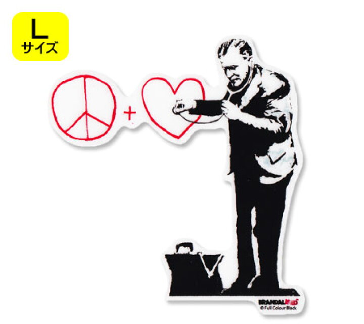 楽天市場 バンクシー ステッカー シール パソコン ウォールステッカー おしゃれ かっこいい スーツケース インテリア アウトドア キャンプ 車 Brandalised Banksy Sf Doctor サイズl メール便ok Sc Bnk011l Gen U S Junkyard