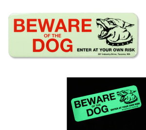 ZLeB TCv[g Ԍ h AJ   ʔ  K[W \ ē x  AJG ~ ʃe[v GLOW SIGN BEWARE DOG CPRT y[OKz