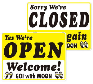 ���[���A�C�Y �T�C���v���[�g �A�����J�� OPEN CLOSED �T�C���{�[�h �Ŕ� �C���e���A �G�� ������� �� ���� �A�����J���G�� MOONEYES�QSP-MG996-MON