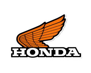 ホンダ HONDA ステッカー ロゴ バイク 車 おしゃれ かっこいい ヘルメット スーツケース カーステッカー ウイング 1972WING mark イエロー L 【メール便OK】_SC-HND068-GEN