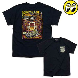 ���[���A�C�Y T�V���c �����Y ���� �A���J�W ������� ���������� ���킢�� �� �o�C�N �z�b�g���b�h ���[�V���O ���[�^�[ MOONEYES MOON Signs & Pinstriping Studio �y���[����OK�z�QTS-TM915BK-MON