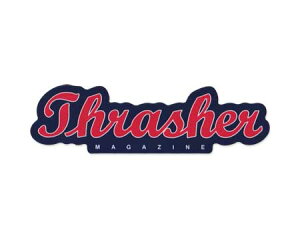 �X���b�V���[ THRASHER �X�e�b�J�[ ������� �A�����J�� ���������� �X�P�{�[ �X�g���[�g �u�����h �� �o�C�N OVAL SCRIPT �y���[����OK�z�QSC-THR006-GEN