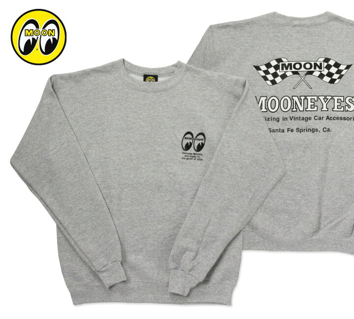 楽天市場 ムーンアイズ スウェットシャツ メンズ トレーナー おしゃれ かっこいい アメカジ 冬 秋 起毛 アメリカン Mooneyes Moon Checker Flag Ap Sm003sg Mon U S Junkyard