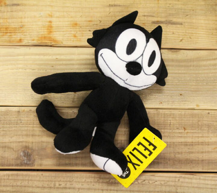 楽天市場 フィリックス ザ キャット ぬいぐるみ 猫 フィリックス グッズ キャラクター アメリカ アメリカン雑貨 Felix The Cat Pl Hys U S Junkyard