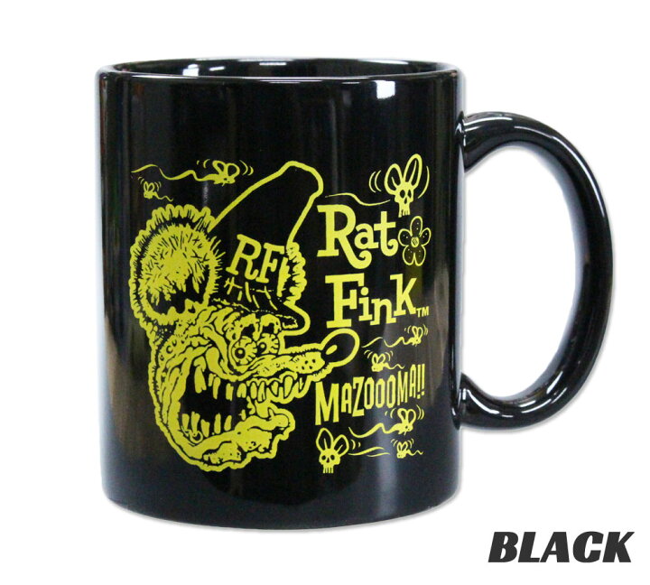 楽天市場 ラットフィンク マグカップ おしゃれ 陶器 かわいい キャラクター アメリカ アウトドア キャンプ スープマグ Ratfink スーパー マグカップ Tw Raf574 Mon U S Junkyard