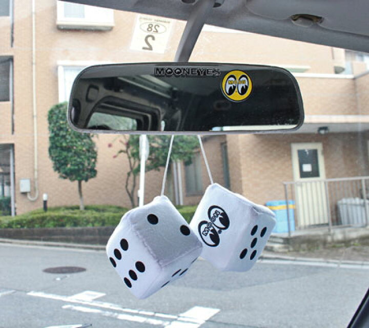 ファジーダイス／ルームミラー／カーアクセサリー／車内アクセサリー／サイコロ／車