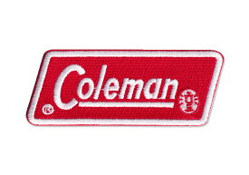 コールマン ワッペン アイロンワッペン おしゃれ アメカジ キャンプ アメリカ アメリカン雑貨 COLEMAN レッド 【メール便OK】＿WP-COLEMANRD-FEE