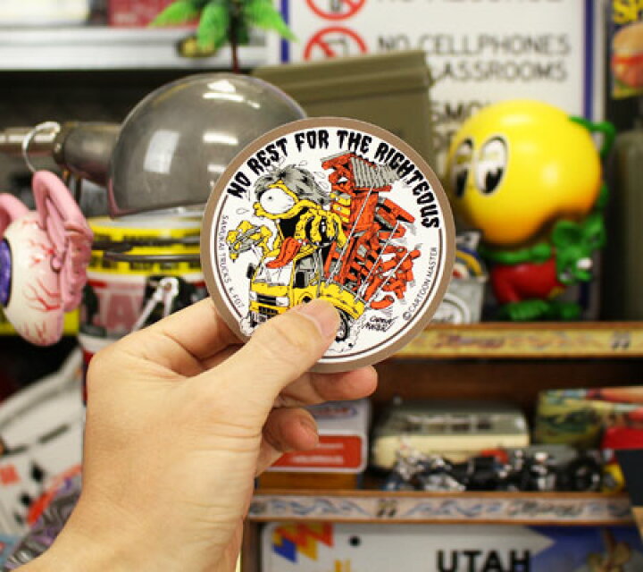 楽天市場 ステッカー 軽トラック モンスター かっこいい おしゃれ ホットロッド キャラクター アメリカン 車 バイク カーステッカー Samurai Trucks K Funk 貧乏暇なし メール便ok Sc K F07 Sxw U S Junkyard