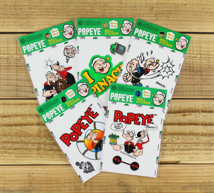 楽天市場 ポパイ ステッカー キャラクター アメリカ おしゃれ かわいい 車 バイク アウトドア キャンプ カーステッカー Popeye Po 01 メール便ok Sc Po01 Sho U S Junkyard