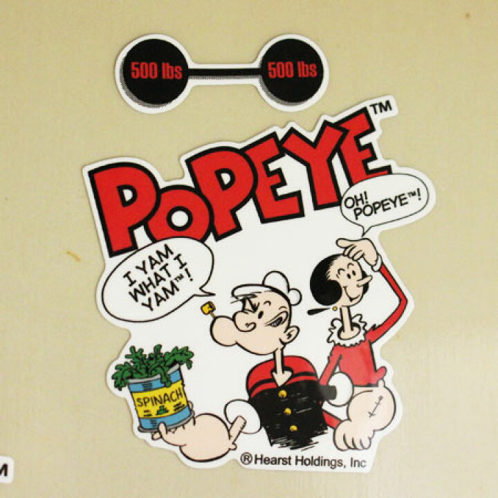 楽天市場 ポパイ ステッカー キャラクター アメリカ おしゃれ かわいい 車 バイク アウトドア キャンプ カーステッカー Popeye Po 04 メール便ok Sc Po04 Sho U S Junkyard