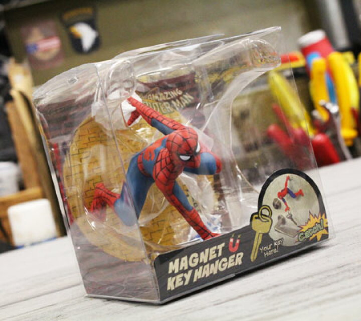 楽天市場】スパイダーマン マグネットキーハンガー フィギュア 