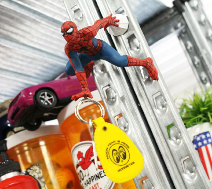 楽天市場】スパイダーマン マグネットキーハンガー フィギュア 