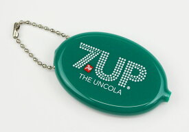 セブンアップ ラバーコインケース コインケース キーリング付 小銭入れ おしゃれ アメリカ アメリカン雑貨 7UP GREEN-2 【メール便OK】＿KH-072573-UNT