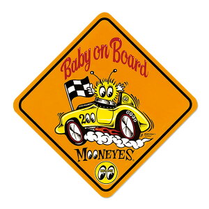 [ACY XebJ[ ԂĂ܂ AJ    킢 J[XebJ[ zbgbh MOONEYES MOON Baby on Board y[OKzQSC-DM242-MON