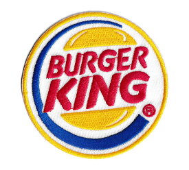 バーガーキング ワッペン アイロン 大人向け おしゃれ ブランド ロゴ かっこいい アメカジ アメリカン 【メール便OK】＿WP-TW009-FEE