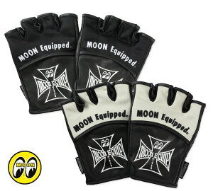 [ACY oCN O[u t  {v n[ttBK[ w   AJ zbgbh MOONEYES HALF FINGER GLOVE BK074 y[OKzQAR-OMG034-MON