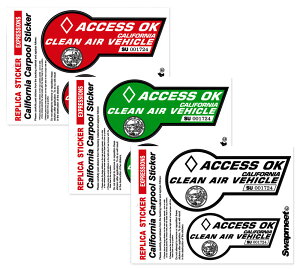 XebJ[  AJ   AJG Swapmeet Cal STICKER CALIFORNIA CARPOOL STICKER Clean Air Vehicle XebJ[ 2PZbg y[OKzQSC-SCS011-HBT