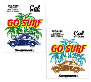 �X�e�b�J�[ �� �A�����J�� �T�[�t�B�� ������� ���������� �A�����J���G�� Swapmeet Cal STICKER GO SURF �y���[����OK�z�QSC-SCS021C-HBT