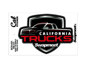 �X�e�b�J�[ �� �A�����J�� ������� ���������� �A�����J���G�� Swapmeet Cal STICKER CALIFORNIA TRUCKS �y���[����OK�z�QSC-SCS031-HBT