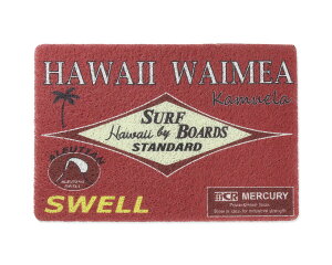 マーキュリー 玄関マット 屋外 室内 滑り止め おしゃれ フロアーマット アメリカン サーフィン インテリア ガレージ MERCURY PVCマット ALEUTIAN SWELL_MC-ME055442-MCR